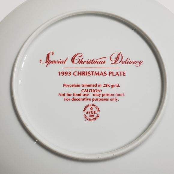 1993 Avon collector plate - Picture 3 of 3